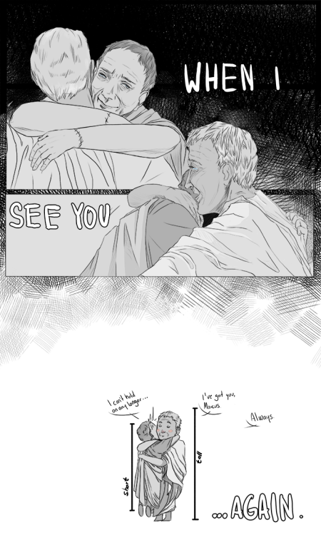 sarlyneart:So remember me when I’m gone Now I see you in a better place(╯°□°）╯︵ BROTP 