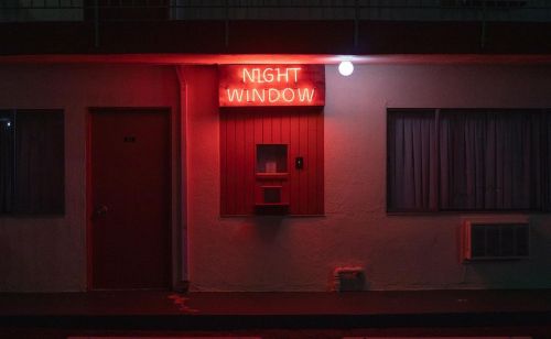 Night Window - Beautiful Los Angeles, CA (digital) - August 2021 . . . #motelsigns #motel #neon #neo