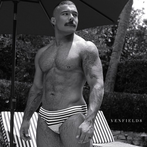 brianmaier:  Lounging Poolside. Photography by @venfield8 and swimwear by @mrturk