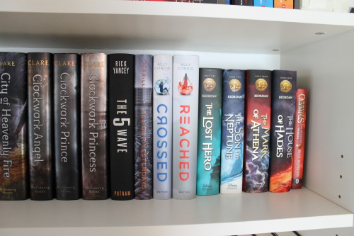 booksbebeautiful:  Bookshelf tour part 1.