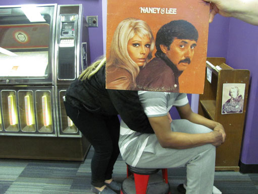 librarysleevefacing:  Nancy Sinatra is willing to put her “walk all over you”
