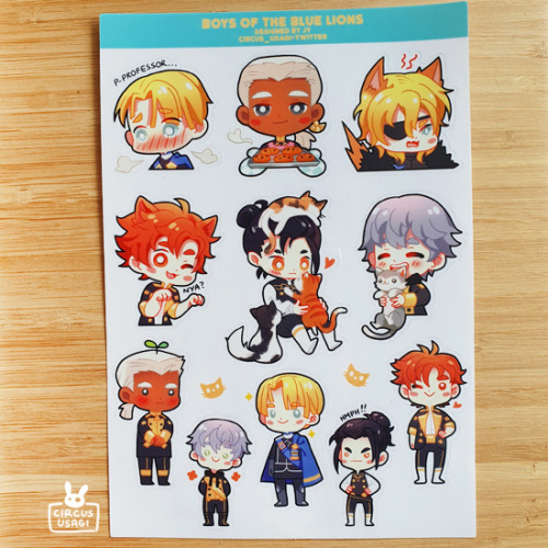 the beautiful boys of the blue lions! :3 i’ve recently put them on my store too, so do check ‘em out if you’re interested! ^^