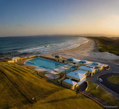 Port Kembla pool and beach, NSW, Australia