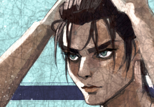 bev-nap: Our Eren has grown into a handsome young man :,) This was inspired by a most recent panel  from Ch.106 