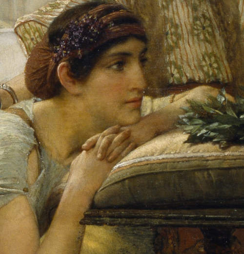 caravaggista:  Sir Lawrence Alma-Tadema, Details from Sappho and Alcaeus (1881)