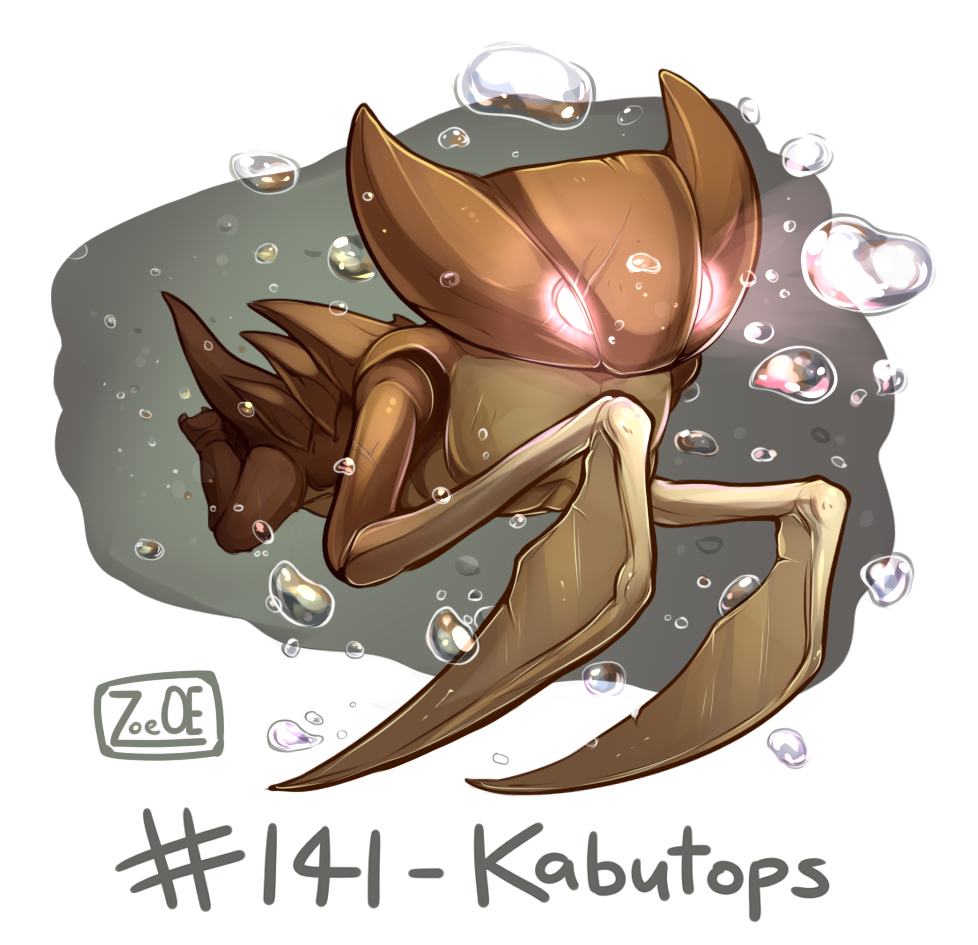 electrical-socket:  Daily Pokémon Doodle #141 - Kabutops!What a badass - easily