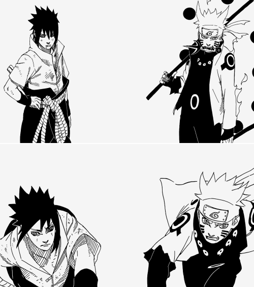 sasukemabae:  Naruto & Sasuke throughout the years 