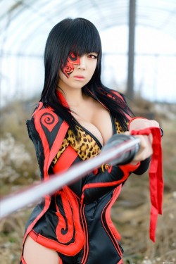 cosplaygirl:  アサガヲBlog : 【韓国】人気MMORPG「Blade&amp;Soul」のコスプレが・・・Oh！ダイナマイツ！ 