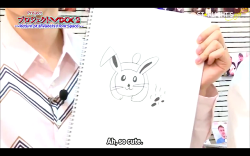 what the fuck is wrong with wontaek’s drawings do they KNOW WHAT A BUNNY LOOKS LIKE(in order: hongbi