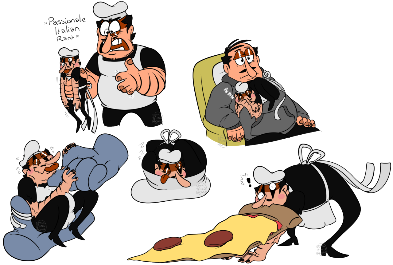 Stressed Peppino (Pizza Tower) | Sticker