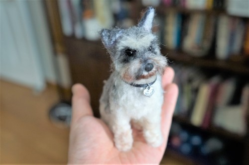 A needle felted miniature to remember &ldquo;Bella&rdquo; .Have a great weekend!