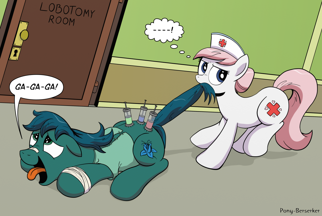 poison-trail:  Don’t mess with Nurse Redheart by Pony-Berserker This time around,