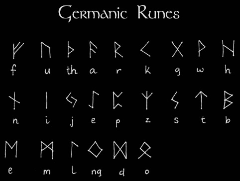 chaosophia218:  Ancient Alphabets.Thedan Script - used extensively by Gardnerian WitchesRunic Alphabets - they served for divinatory and ritual purposes, as well as the more practical use; there are three main types of Runes; Germanic, Scandinavian/Norse,