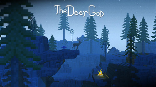 ponderpretties:  “The Deer God is a breathtaking 3d pixel art game that will challenge your religion and your platforming skills.” You play as a stag, it has pretty music and everything is so so pretty.This game is beautiful and you should pledge on