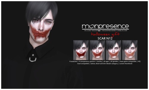 moonpres-sims: HALLOWEEN GIFT: EYES N09-N10, SCAR N10-N12T.O.U.- do not re-upload my cc without my p