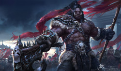 cyberclays:  Grom Hellscream  - Warcraft fan art by  Qichao Wang  