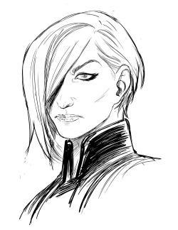 kristaferanka:  I was reminded that I haven’t drawn Emma in Uncanny X-men in months now, so here was a quick 30 min sketch before I hit the hay. 