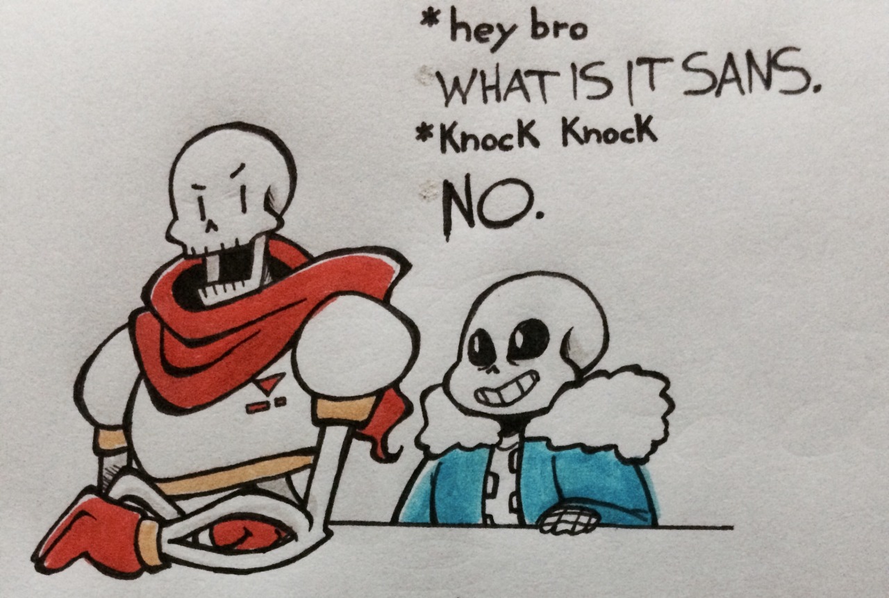 indiworld:  Skelebros ft. my fav knock knock joke 