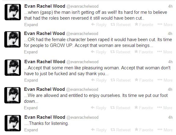 an-eclectic-mind:  Evan Rachel Wood speaks up… 
