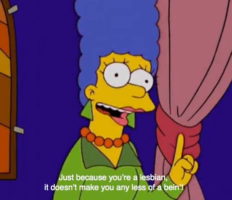 This is why we #love Marge! #TheSimpsons #lesbian #gay #LGBT #quote