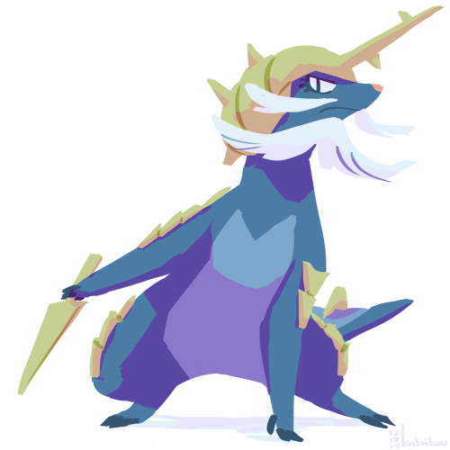 katribou:pokeddexy day 18 - favorite water type: samurott. i was so stoked when my one girl starter 