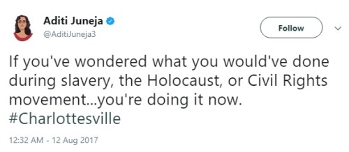 theverite:“If you’ve wondered what you’d do during slavery, holocaust, civil rights…you’re doing it 
