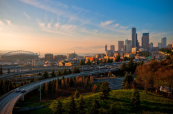 Transport-Traffic:  Traffic : Seattle, Washington By Loweedmundphotog 