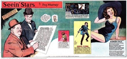 Loving these Feg Murray “Seein’ Stars” vintage comic strips - more on Fabulous Fifties blog, whence 