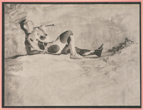 Baron Adolf de Meyer (American, born France, 1868 - 1946)Waslaw Nijinsky as the Faun, Paris 1912Coll