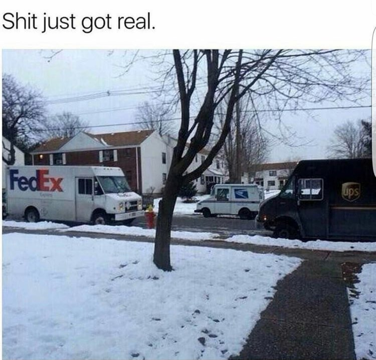 Haha this happened on my block a couple weeks ago