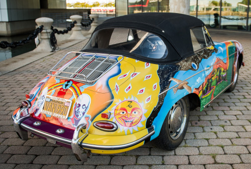  Porsche 356 SC Cabriolet “History of the Universe” Art Car, 1964, by Janis Joplin. Joplin paid $350