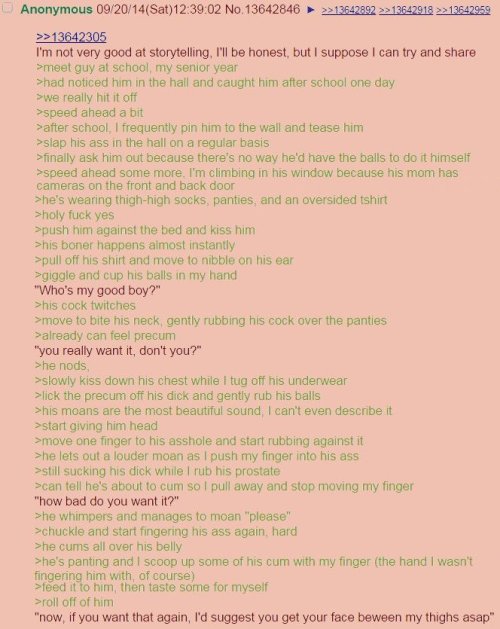 femdominfinity: Femanon finds out who’s a good boy 