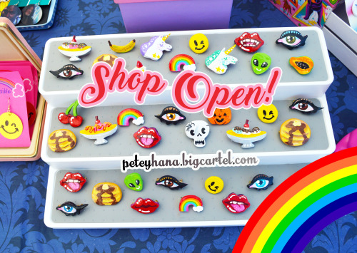 My BigCartel shop is open! Shop here&mdash;&gt; peteyhana ✨