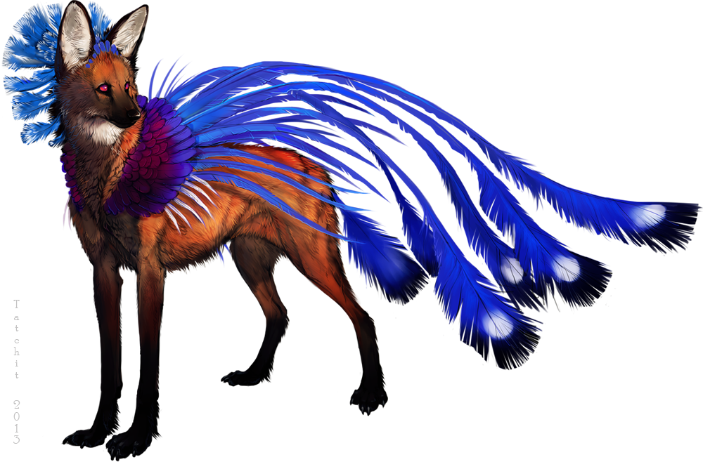 wolfkinz:  Feathered Canines - by Tatchit