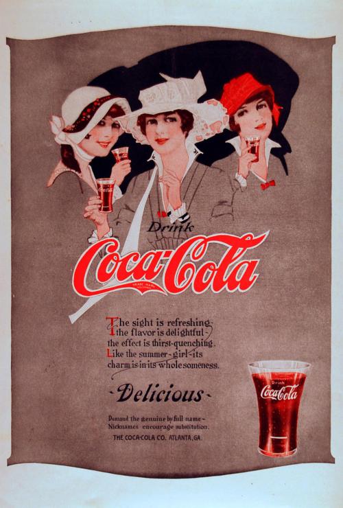 vintageadvertising:Coca Cola Ad of 1914.