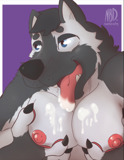 naughtybigdog-official: Puppy likes the Cummies by NBD A little continuation from the one in the leash, this one gets a little bit more naughty, would you do it to Wuff if it were your roommate or pet? GET A COMMISSION AND HELP ME OUT 