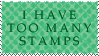 i have too many stamps