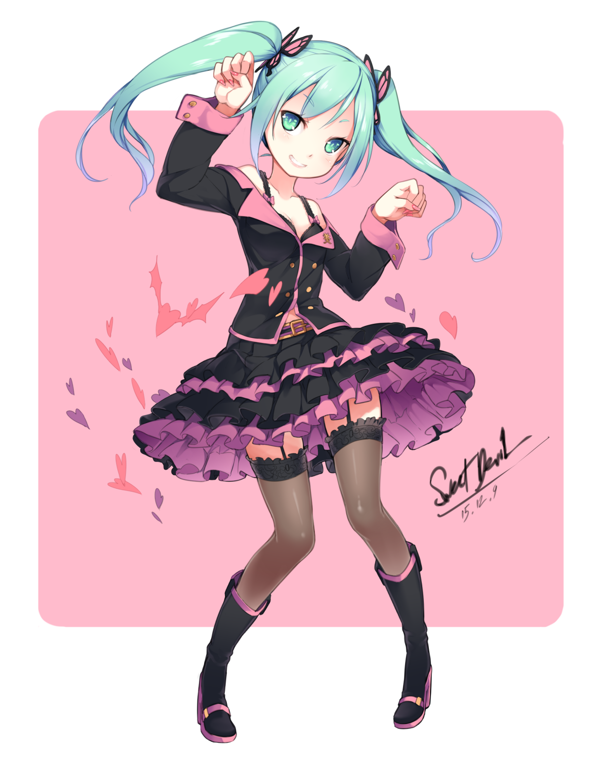 vocaloidpics:  “- SWEET DEVIL -” by 青い ツナミ