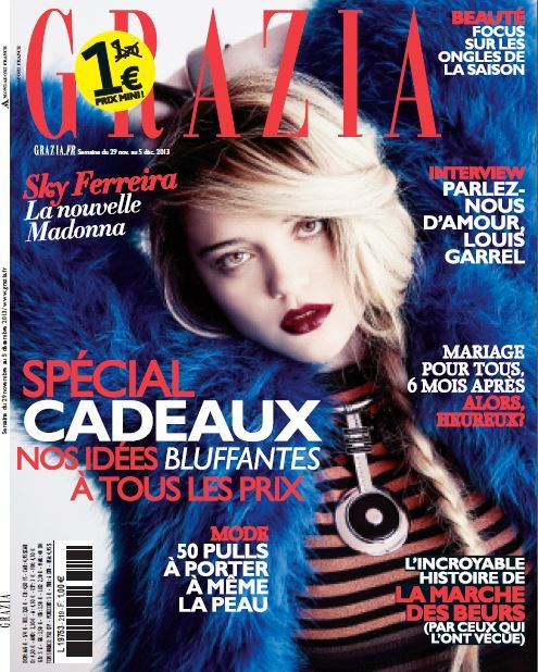 contourbygettyimages: Last cover of Grazia France by Justin Hollar