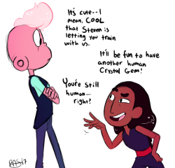 jankybones: Connie isn’t the single unique human crystal gem anymore She’s mostly just scared Lars is gonna take her best friend status with Steven 