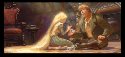 Early Tangled concept art by Glen Keane