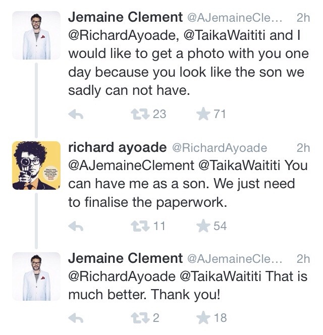 eroticadventurerofderangedkind: Richard Ayoade-The son that Jermaine Clement and
