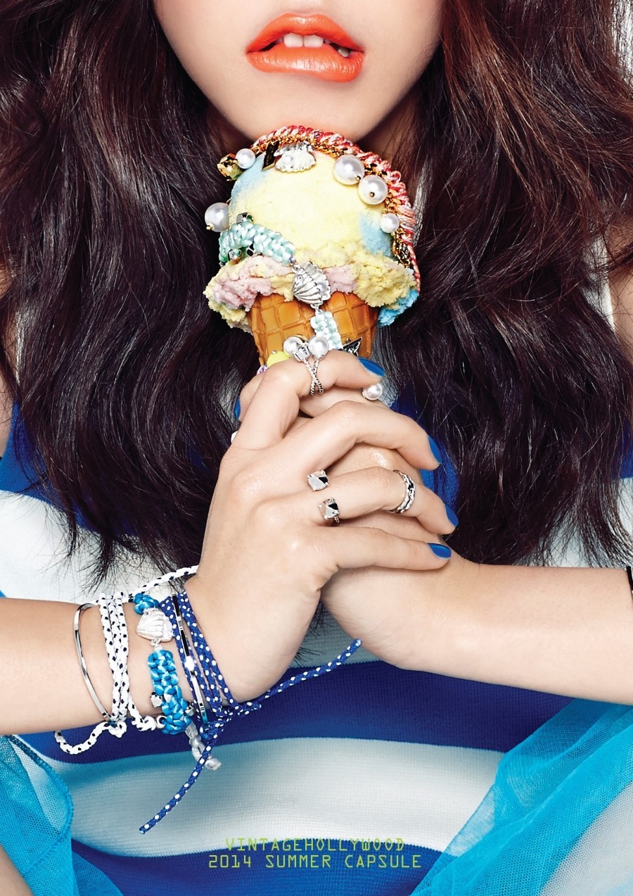 koreanmodel:  Seon Hwang for Vintage Hollywood Summer 2014 campaign 