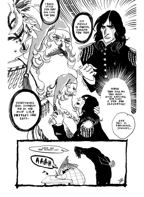 where dumbledore is a 70s shojo mangaka