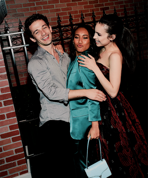 carsonsource: Sofia Carson, Sydney Park and Eli Brown attend the Pretty Little Liars: The Perfection