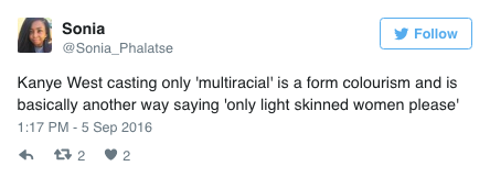 this-is-life-actually:  Kanye West invites only “multiracial women” to Yeezy Season 4 casting, outrage ensues In an unusual turn of pop cultural events, Kanye West has upset people. On Saturday, the rapper/designer tweeted a casting call for his upcoming