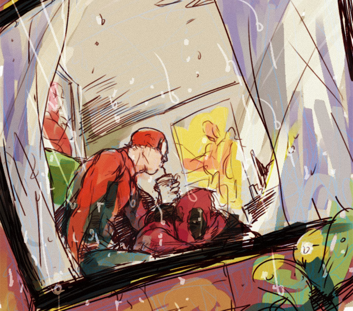 mudust:  the rainy season  むださん  ♥  ♥  ♥ Beautiful! I love your art!