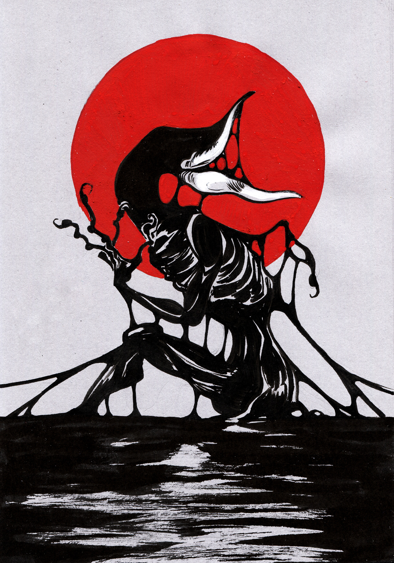 etaedraws:Inktober day 15 - Reborn