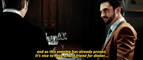 mcbrilliant:“It’s nice to have an old friend for dinner.”