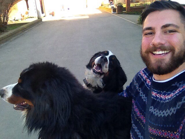 a-precis:  Kickin’ it with my buddies Jack and Chloe on my walk home from university